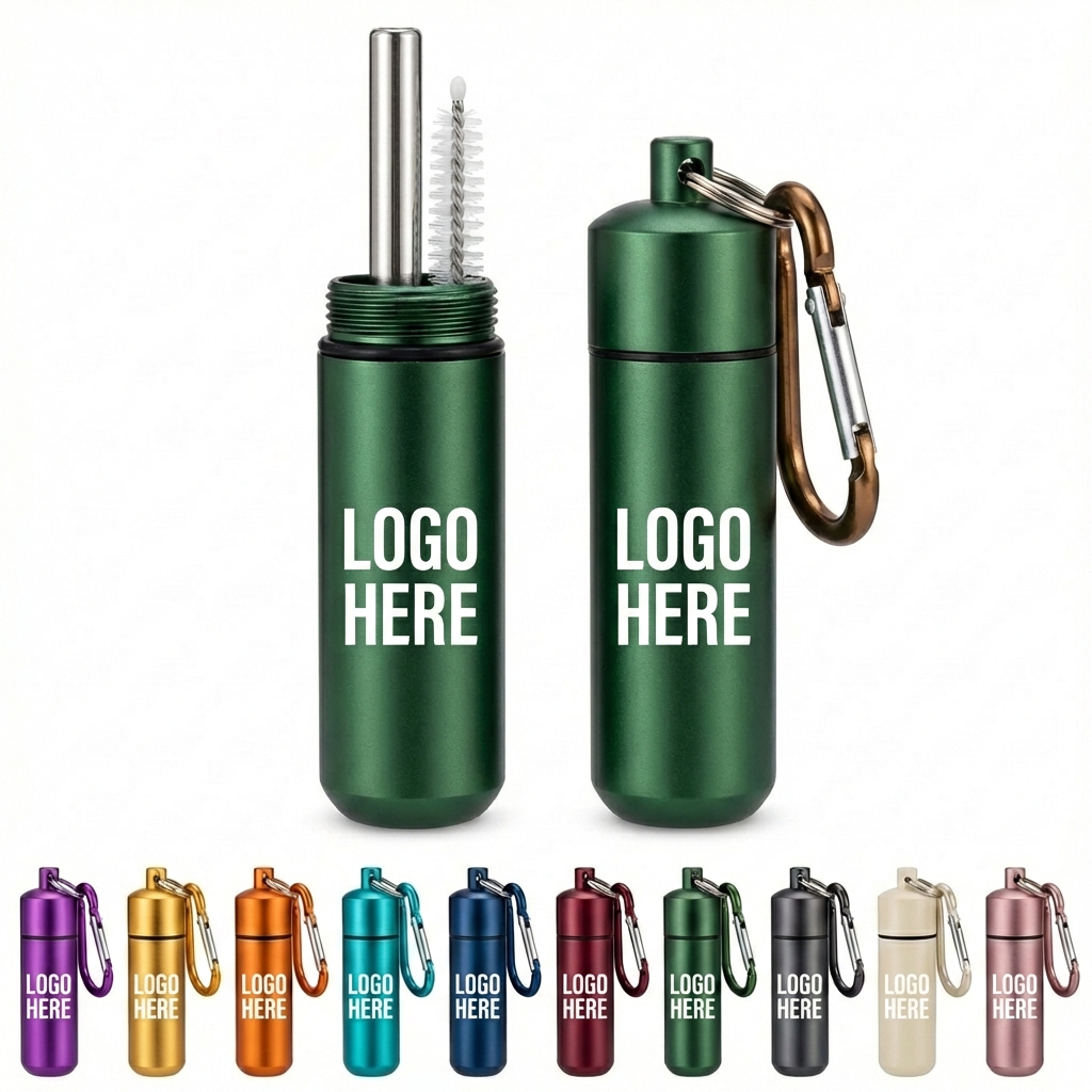 The On-The-Go Sipper: Durable Folding Straw System