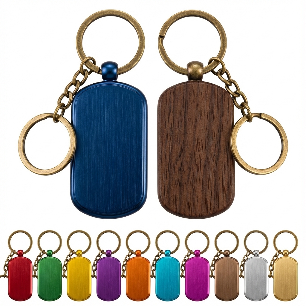 Metal & Wood Premium Key Tags