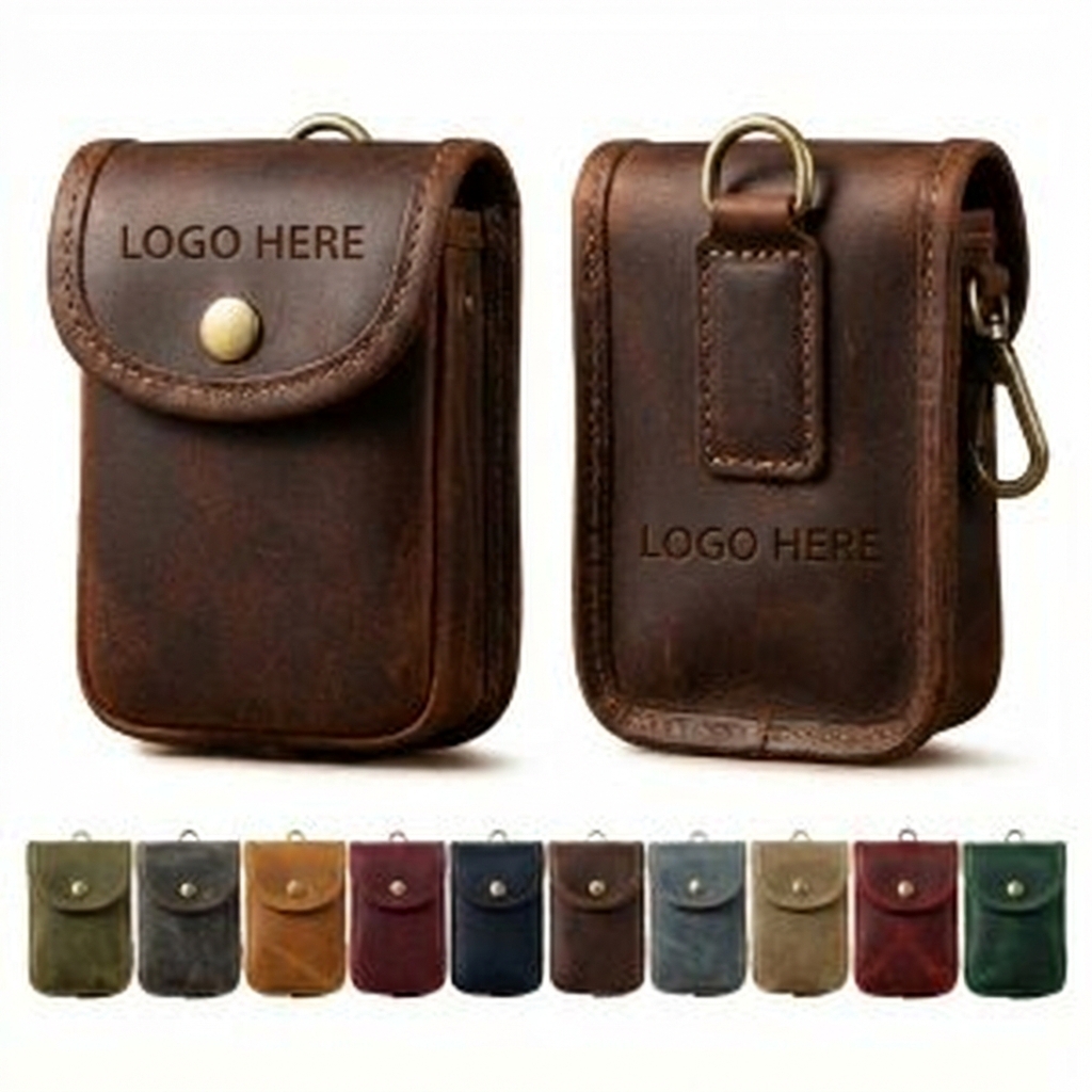 Classic Leather Belt-Slide Pouch